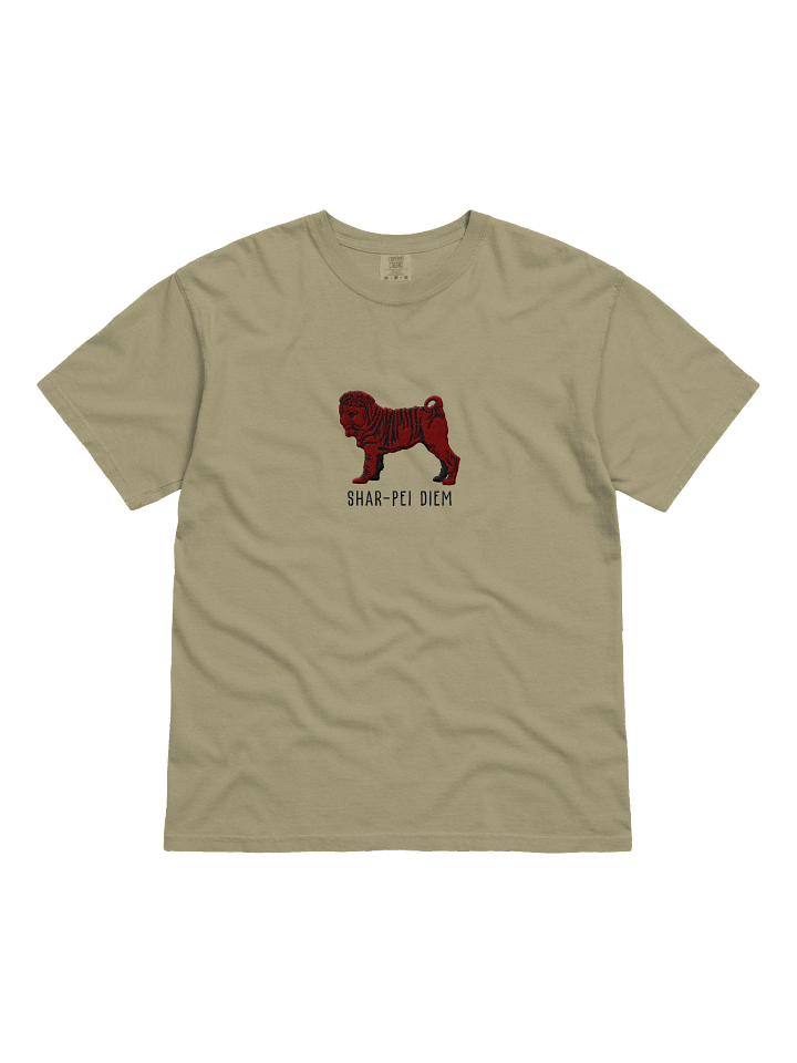 Shar-Pei Diem T-Shirt(Embroidered) of a Chinese Shar-Pei(Chocolate) product image (3)