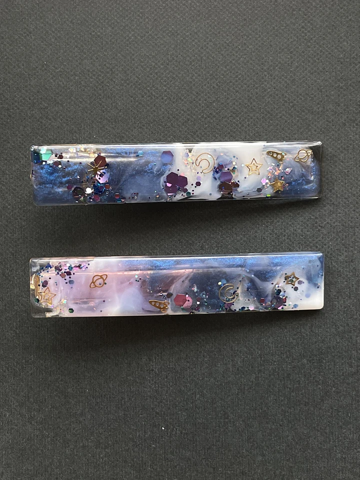 Bar-Shaped Resin Hair Clips product image (1)