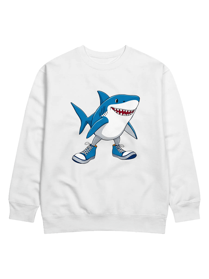 Cartoon Shark in shoes Pullover product image (3)