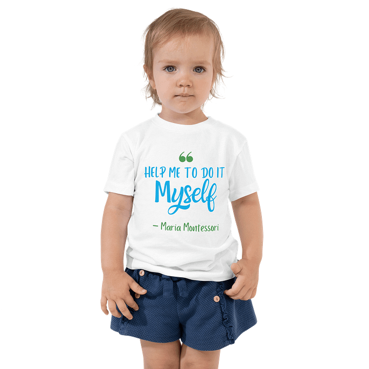 Toddler T-Shirt by Bella+Canvas - "Help Me To Do It Myself" product image (3)