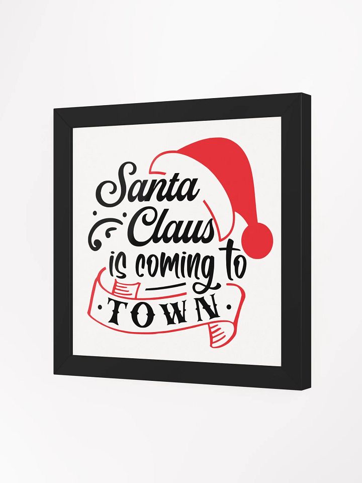 Santa Claus is Coming to Town: Framed Holiday Poster product image (15)