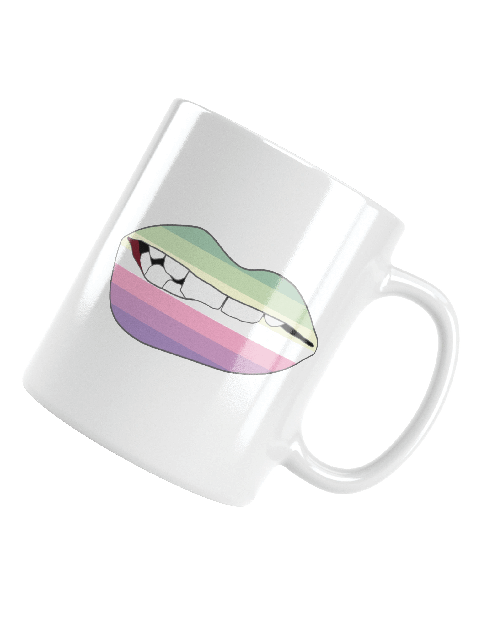 Genderfae Pride Flag Biting Lips Mug product image (4)