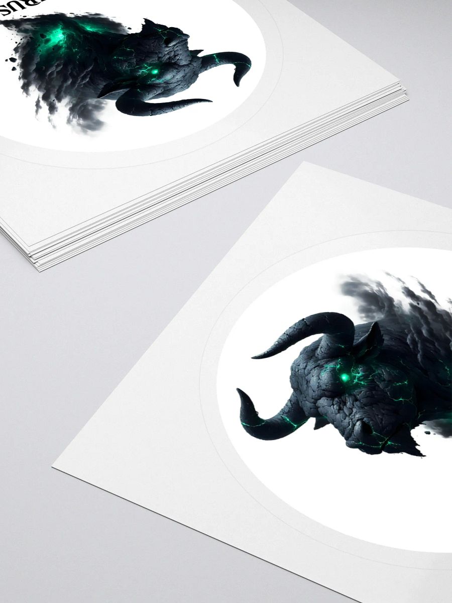 Mythical Taurus Zodiac Round Sticker product image (12)