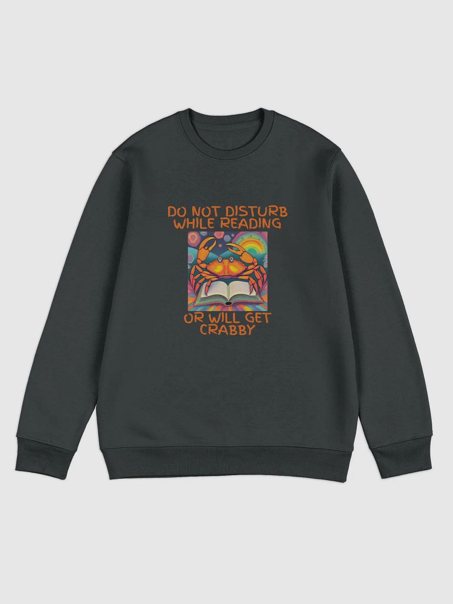 Do Not Disturb While Reading Crab Unisex Sweatshirt product image (3)