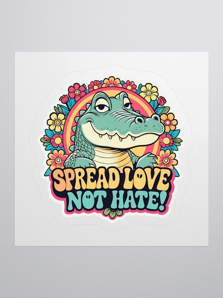 Groovy Crocodile Love Sticker product image (2)