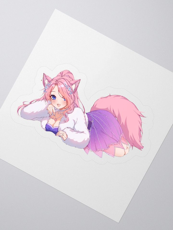 Comfy Catgirl Kiss Cut Stickers product image (2)