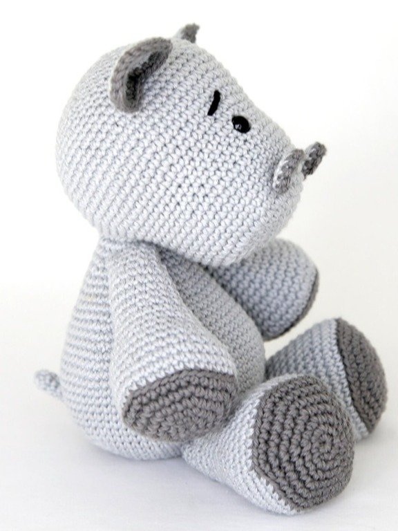 UK Pattern - Amigurumi Crochet Hippo product image (4)