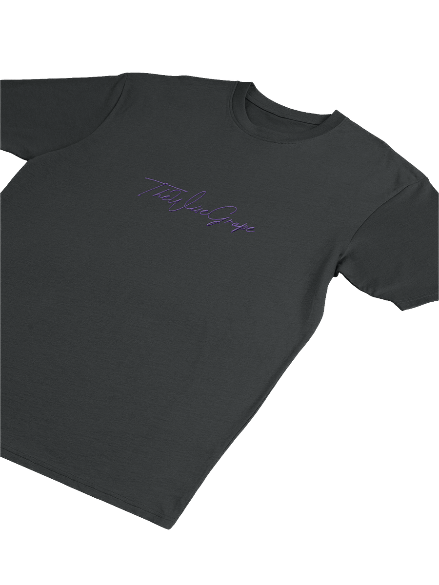 Grape Purple Signature Embroidered Tee product image (8)