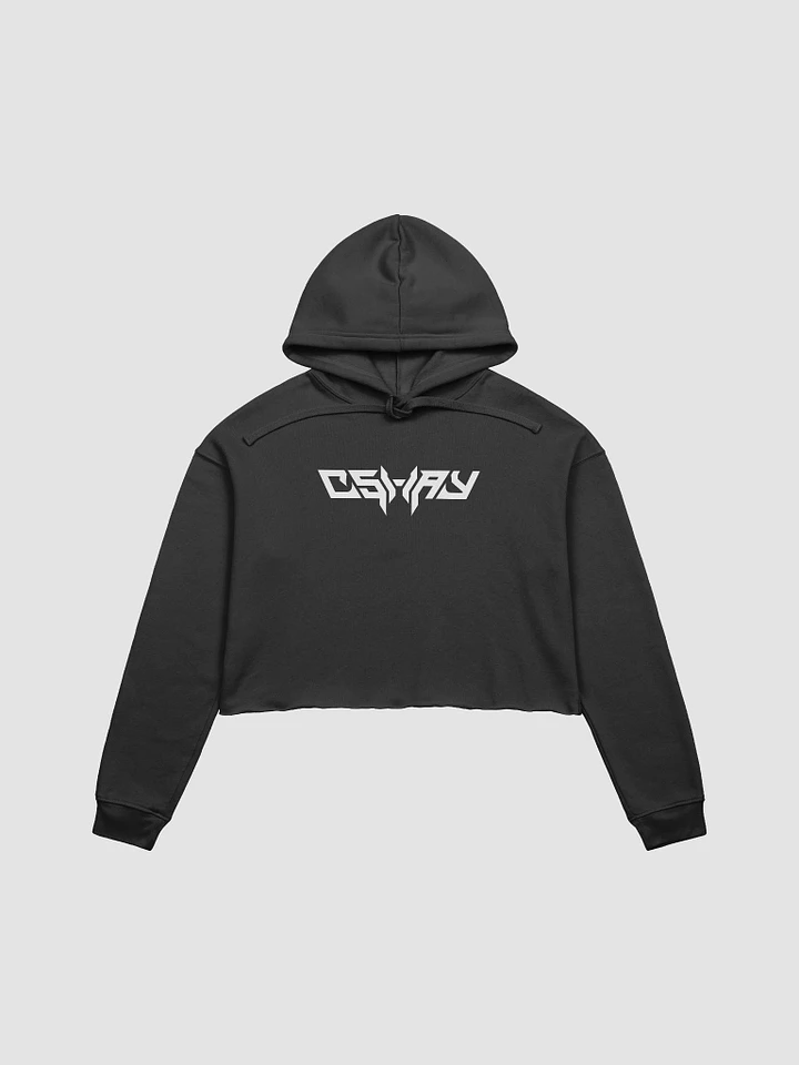 [CShay] crop top fleece hoodie product image (1)