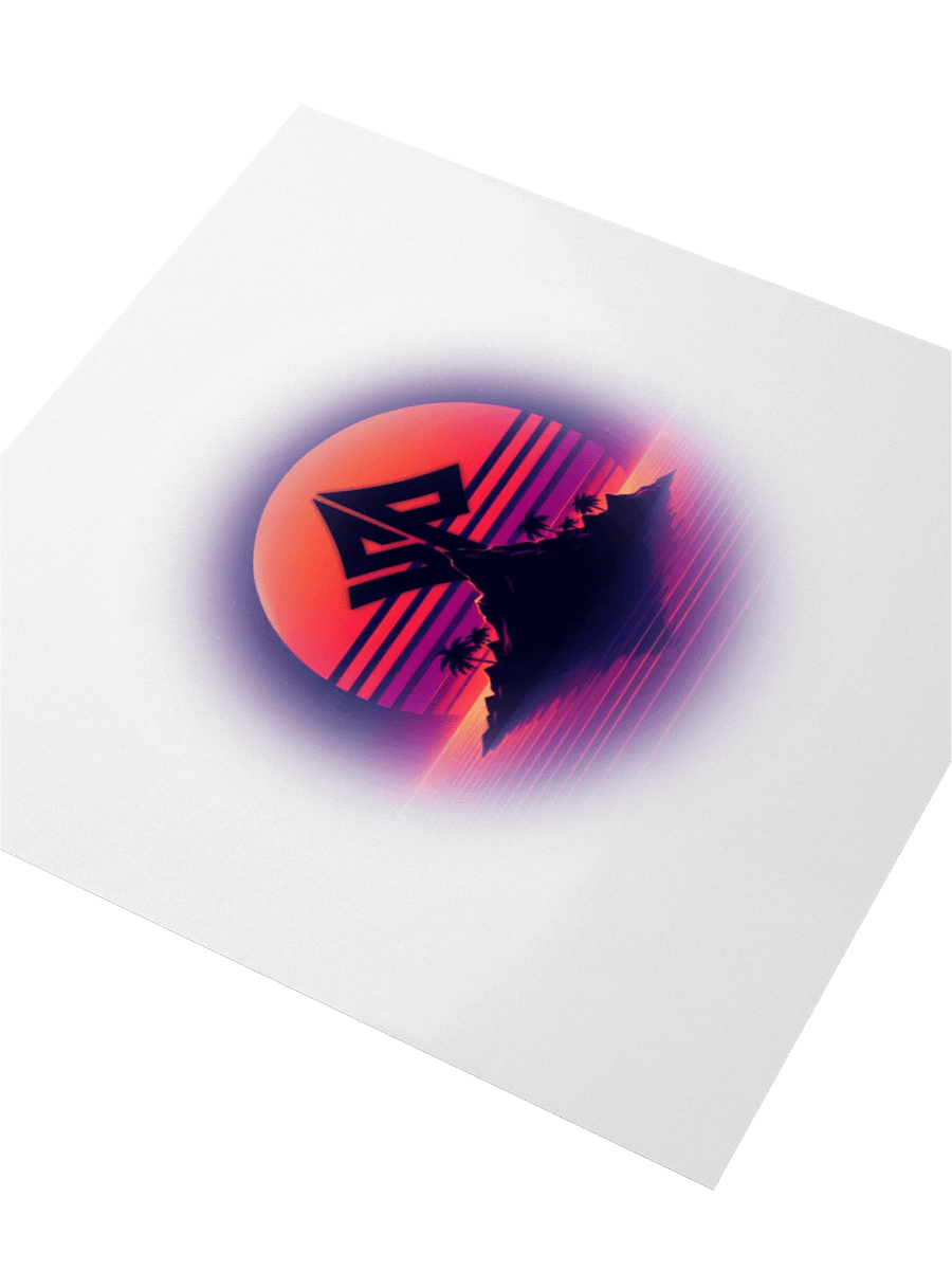 Retro Island Sticker product image (3)