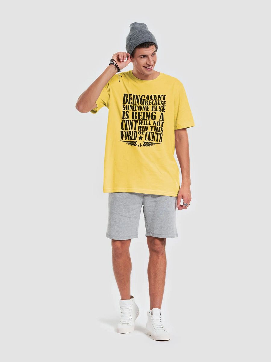 Stop Being A Cunt - Black Lettering - Bella+Canvas Supersoft T-Shirt product image (4)
