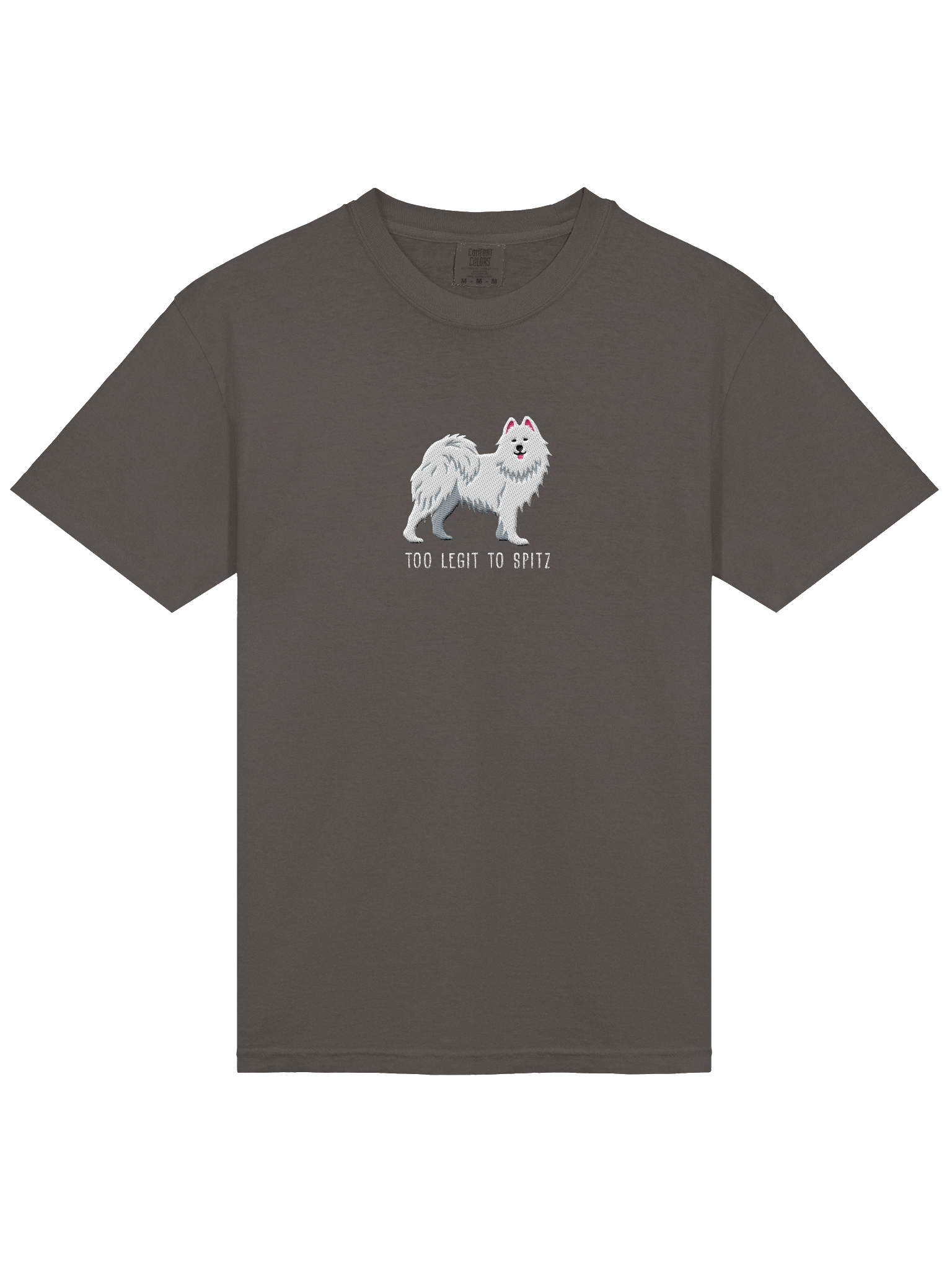 Too Legit to Spitz T-Shirt(Embroidered) of a Samoyed product image (14)