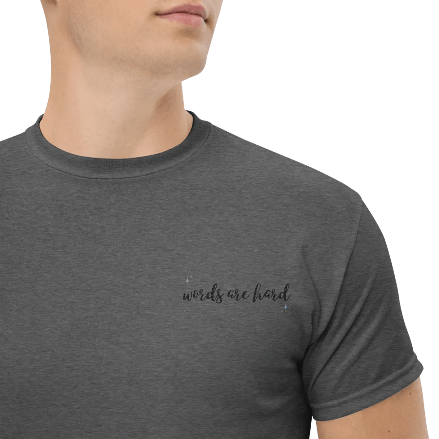 Words Are Hard Heavyweight Tshirt product image (13)