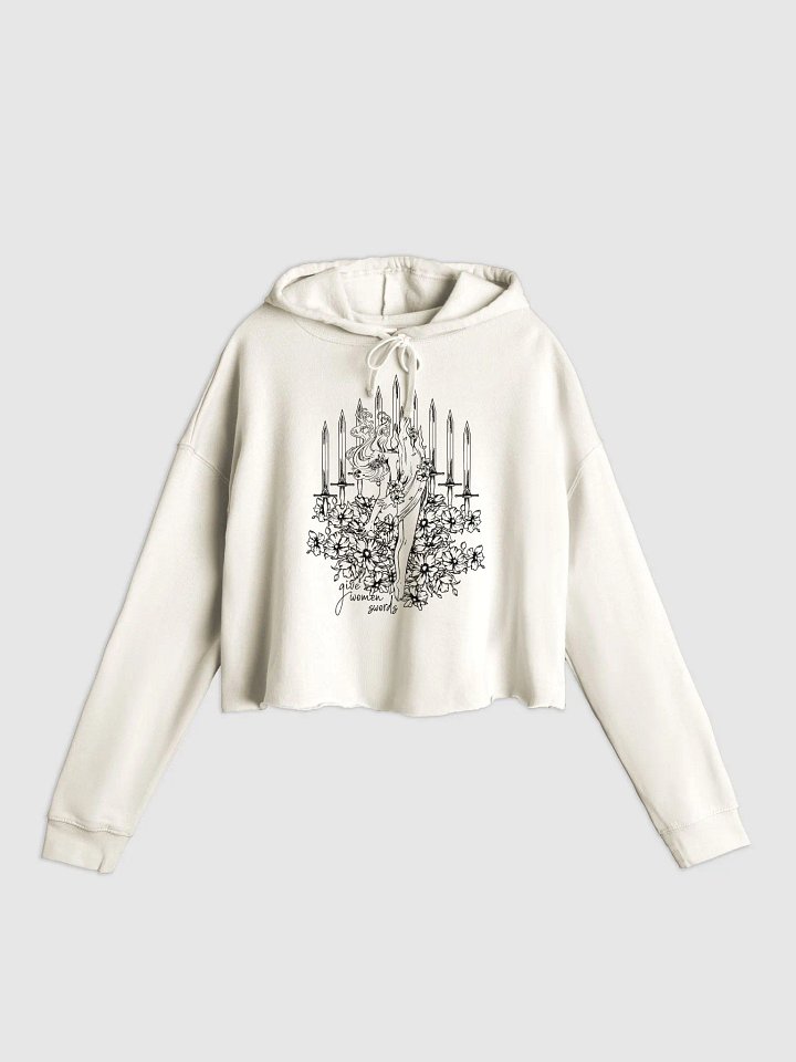 'Give Women Swords' Crop Hoodie product image (1)