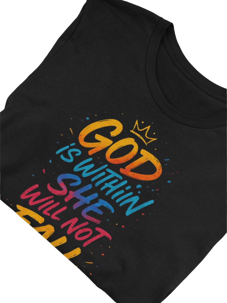 "Unshakable Grace" – Psalm 46:5 Street Graffiti Tee | Bella+Canvas Supersoft product image (49)