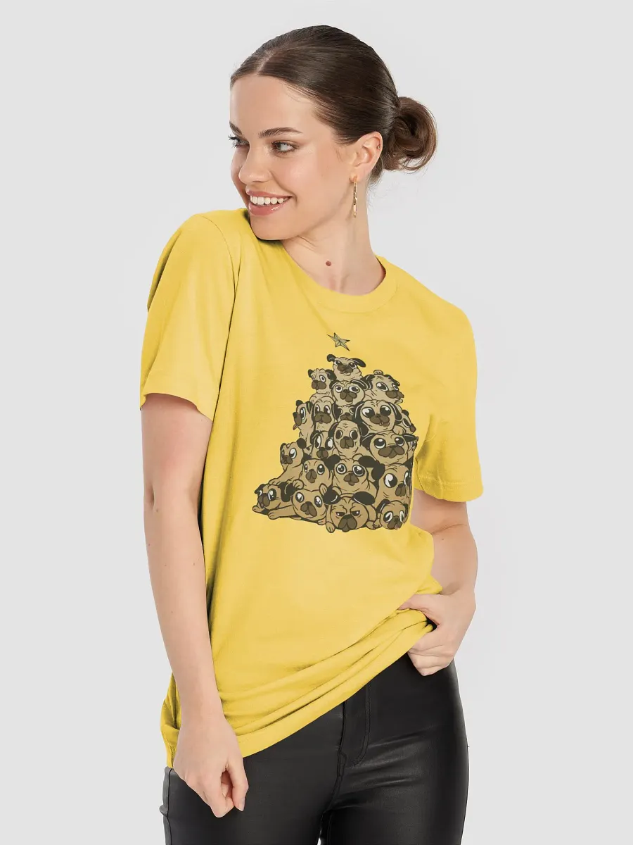 Pug Christmas Tree Premium T-shirt product image (8)