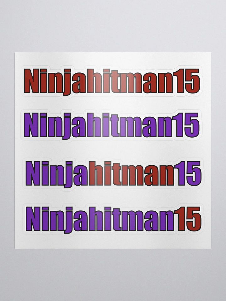 Too Many Ninjahitman15's stickers product image (1)