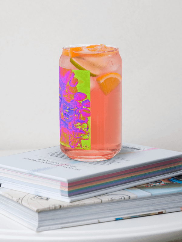 A BEAUTIFUL PEOPLE COLOURPOP GLASS CUP product image (2)