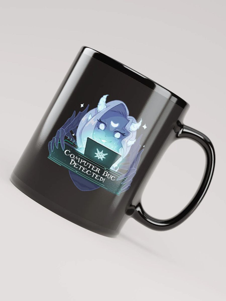 Computer Bug Detected! Black Glossy Mug product image (8)