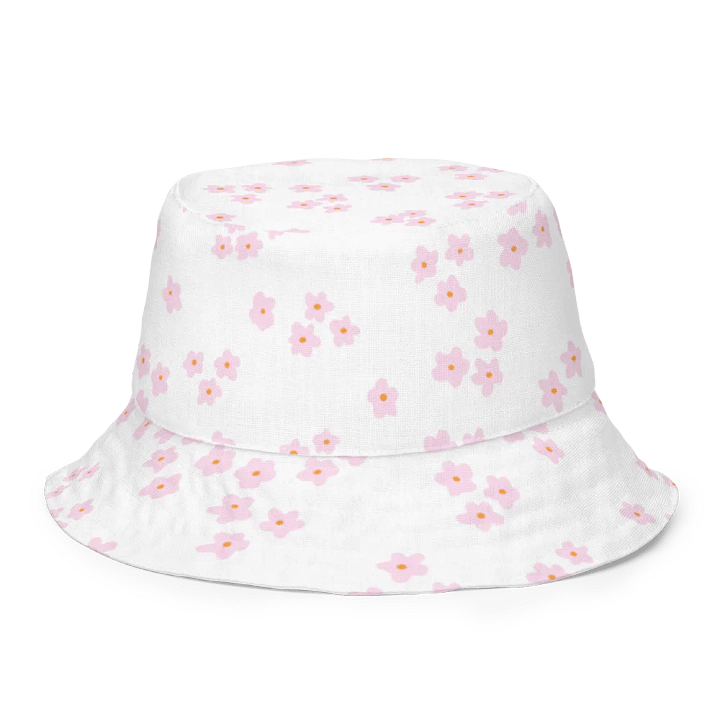 PINK DAISY COTTAGE PATTERN BUCKET HAT REVERSIBLE - Diesen Hut hat niemand ausser Dir ! product image (1)