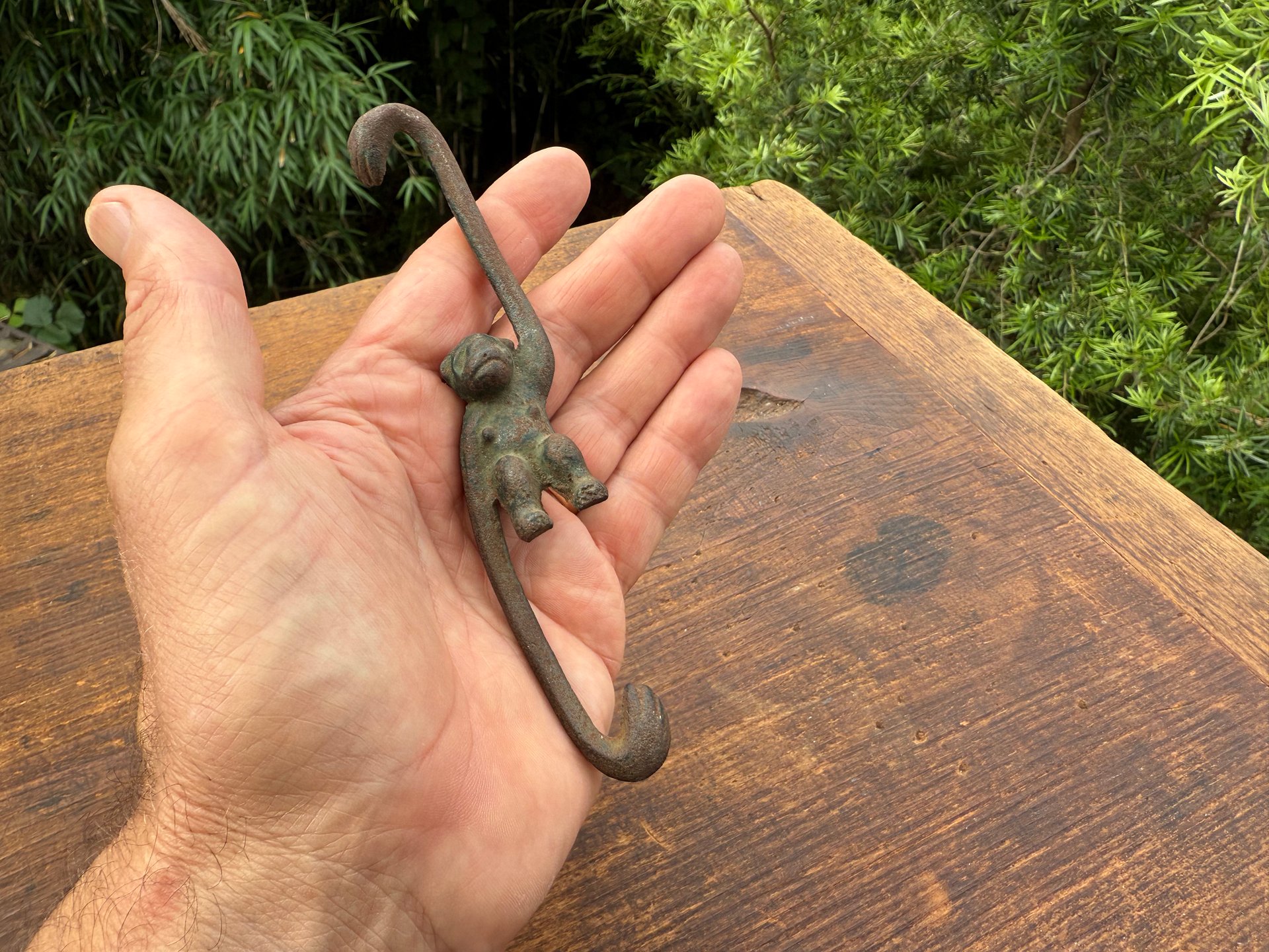 🎎 Japanese Wrought Iron Monkey Hook – Mid-Showa Era – Japan Antique Roadshow product image (7)