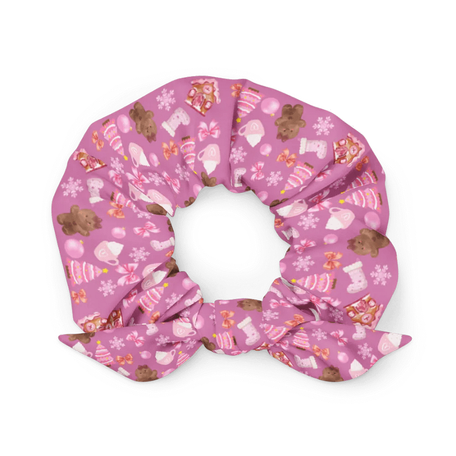 Pink Gingerbread Cookies Scrunchie product image (3)