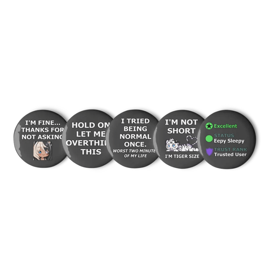 Pin Button - Limited Edition Collection #3 (Black) product image (1)