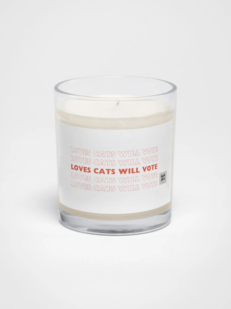 Loves Cats Will Vote Soy Wax Candle product image (1)