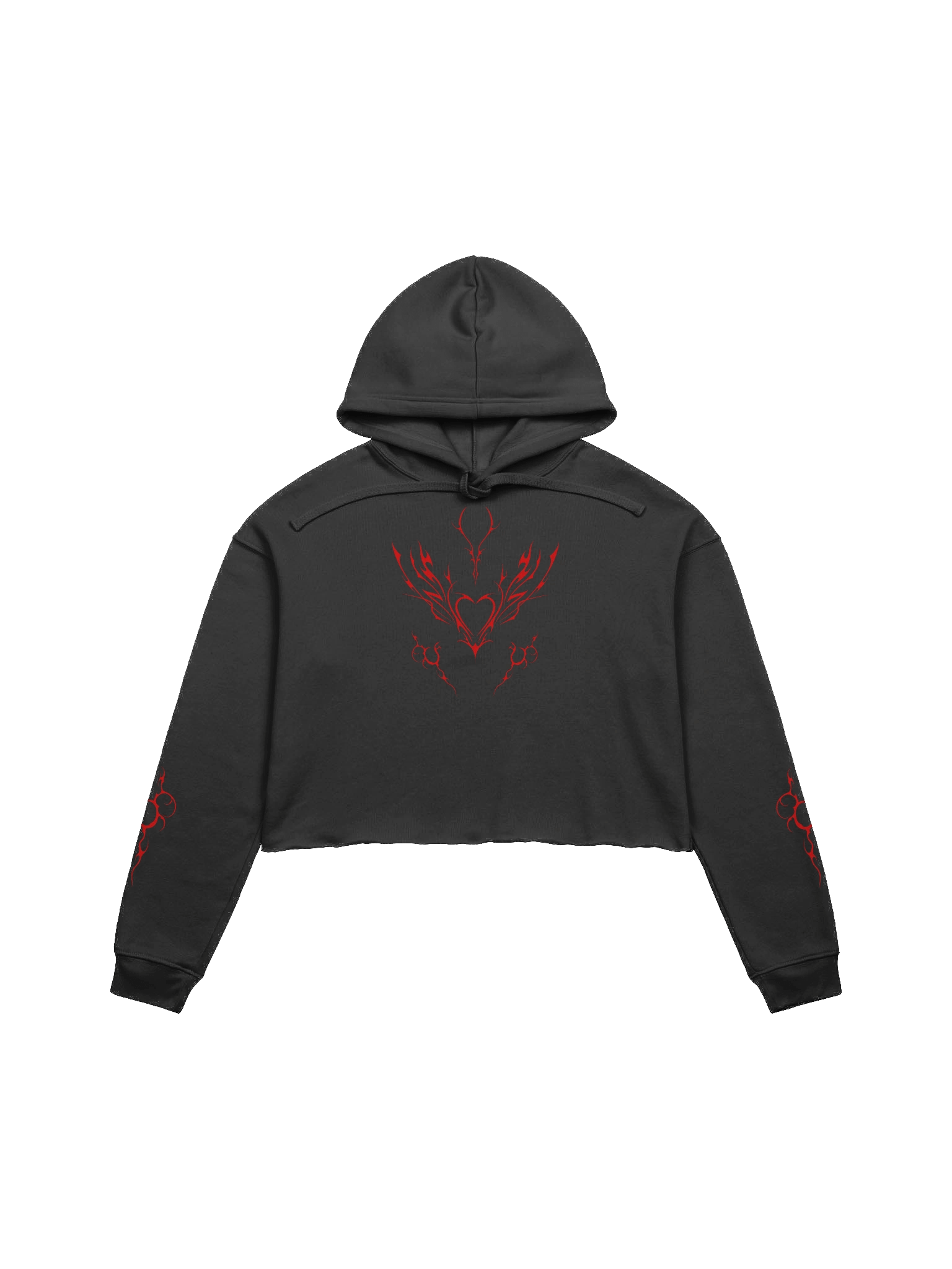 Inferno Heart Cropped Hoodie product image (1)