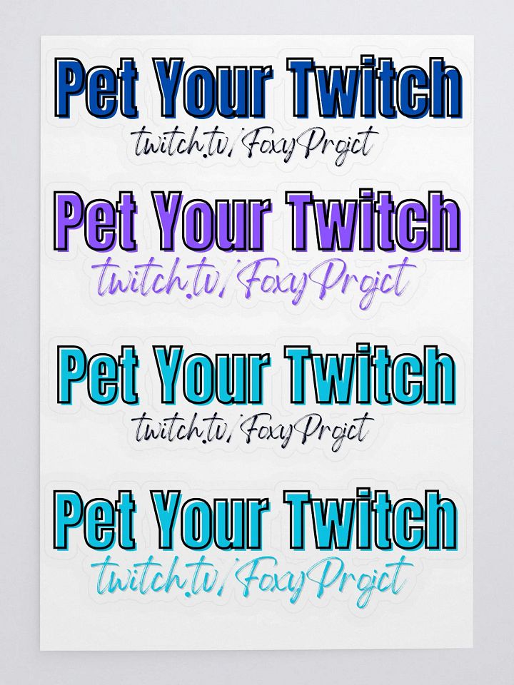 Pet Your Twitch Sticker Sheet product image (1)
