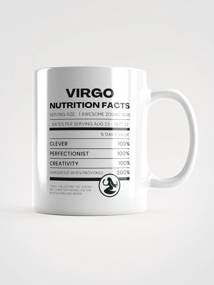Virgo Nutrition Facts Mug product image (2)