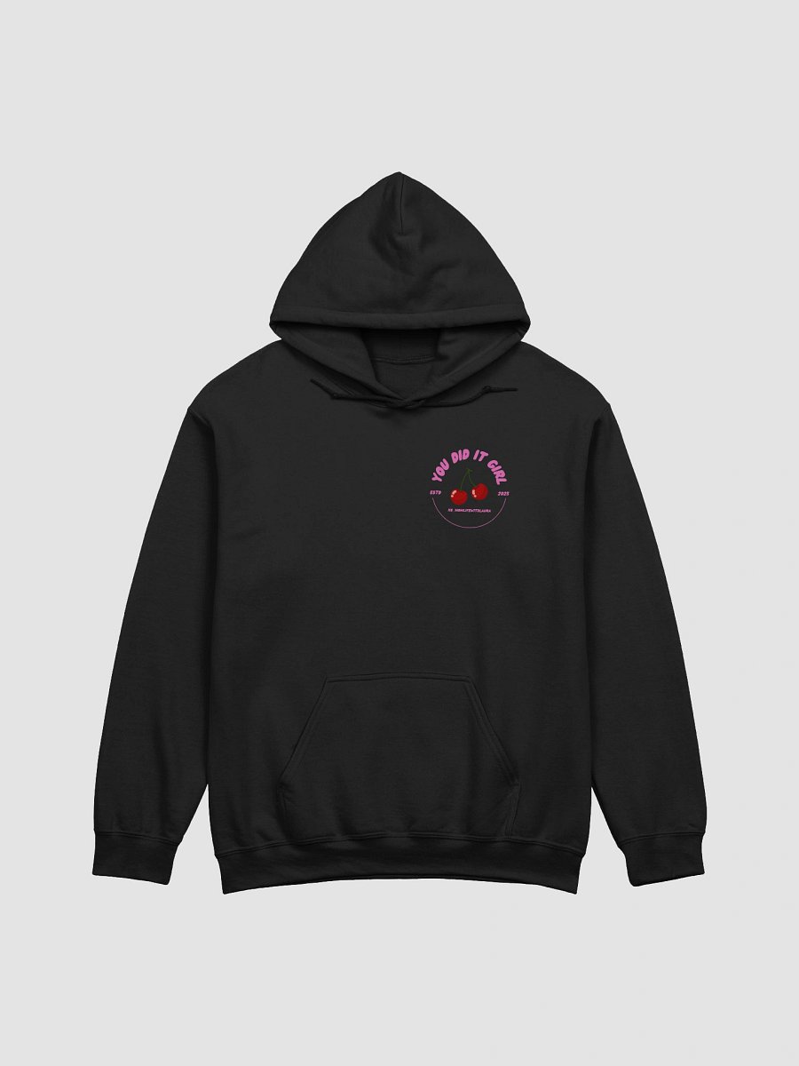 You Did it Girl Cherries Hoodie - Hot Pink/Black product image (1)