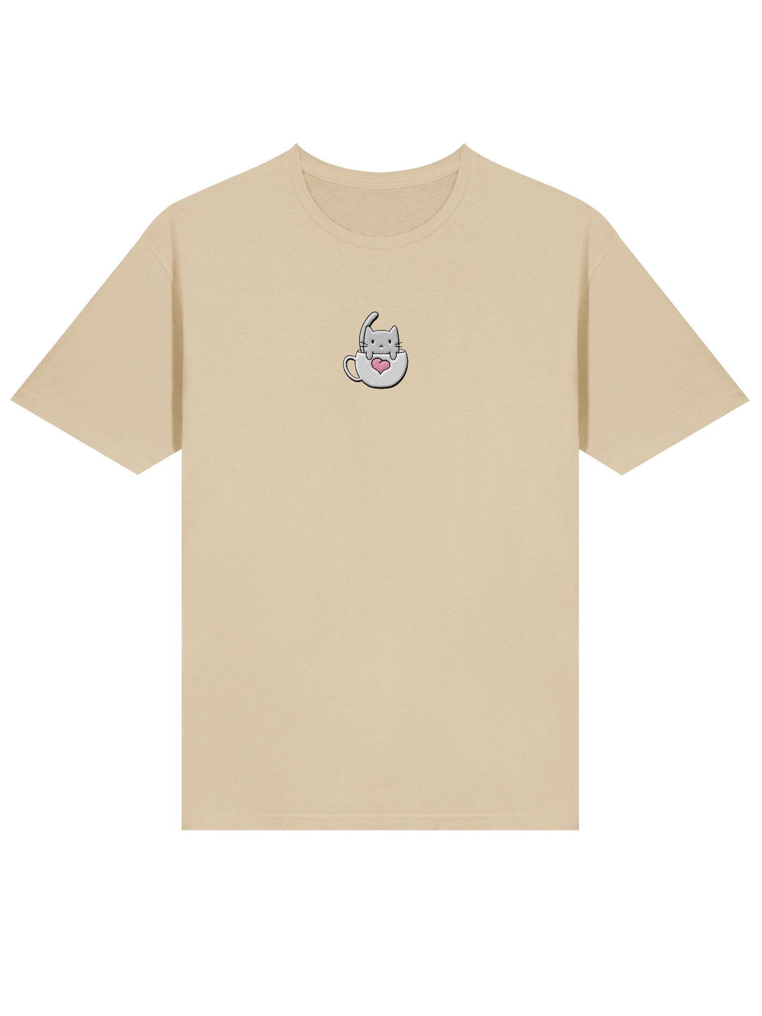 Softie's Café Logo T-Shirt || Centered, Embroidered product image (101)