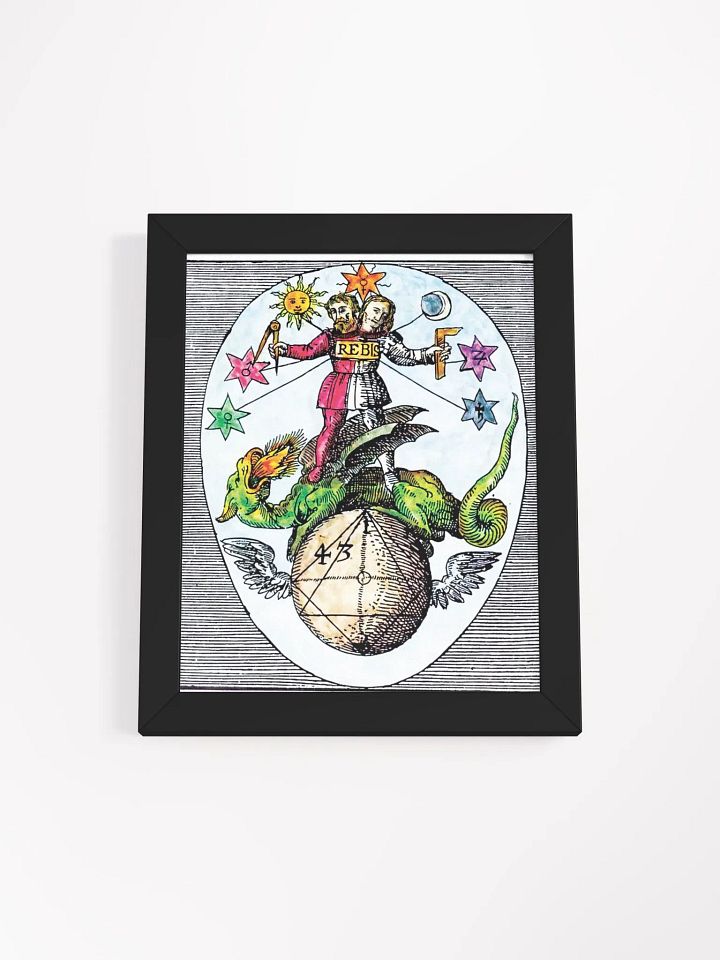Hermes Trismegistus REBIS, Alchemy Art Print, Occult Wall Art, Ancient Poster, Magick Illustration, Sacred Geometry Decor, Esoteric Home Decor, Color Print product image (27)