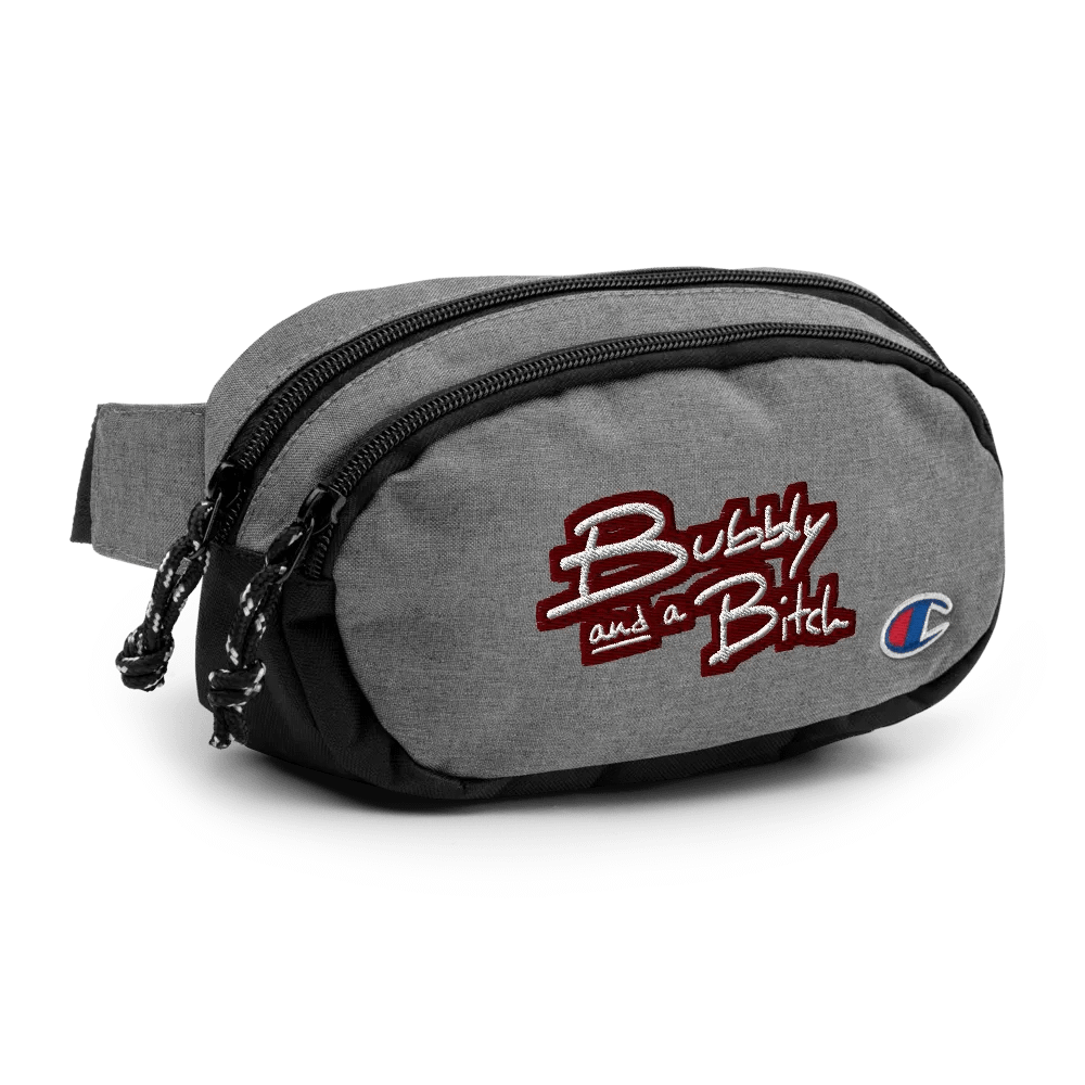 Bubbly and a B*tch (maroon bubble design 2) champion fanny pack product image (3)