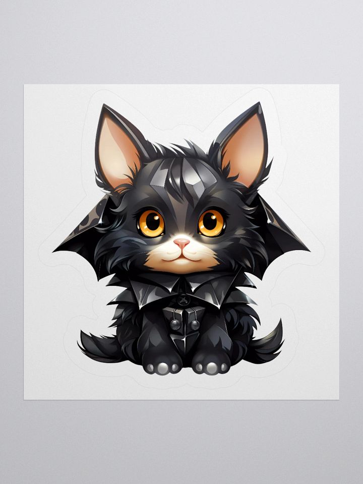 Bat Cat Halloween Sticker product image (3)