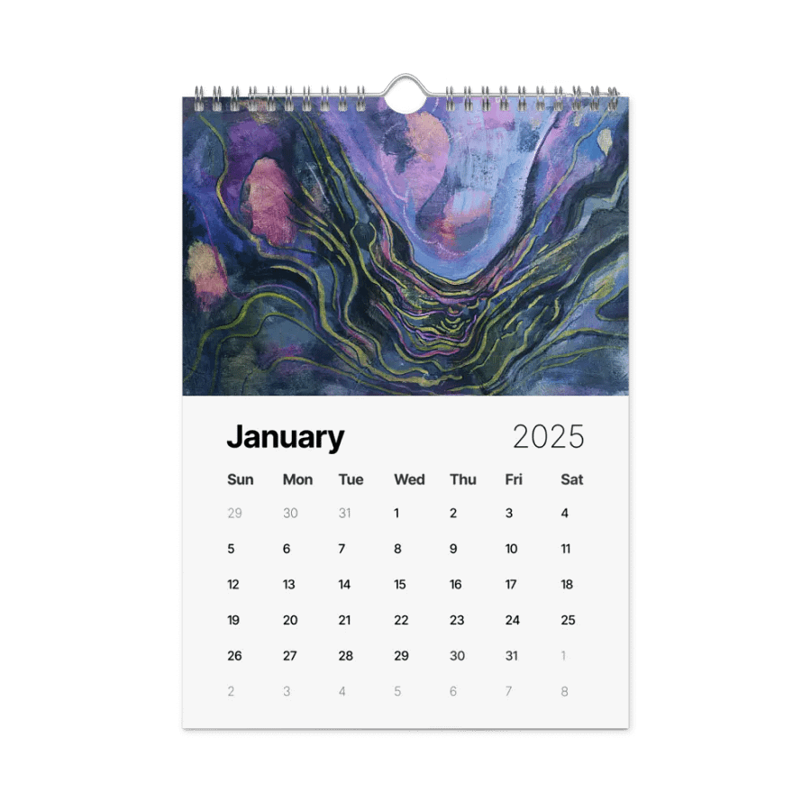 Expressive Abstracts - Traditional Art by Ruble | 2025 Calendar product image (6)
