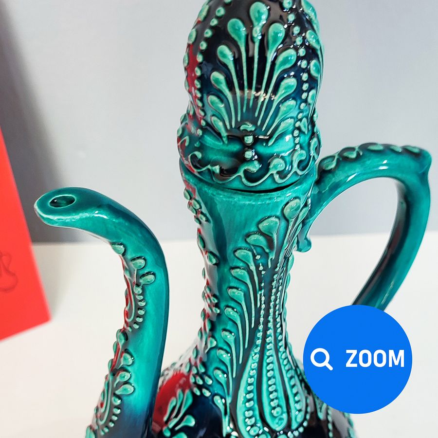 Ceramic wine jug (decor), Arabic style decor — handmade pottery, handmade ceramic product image (6)