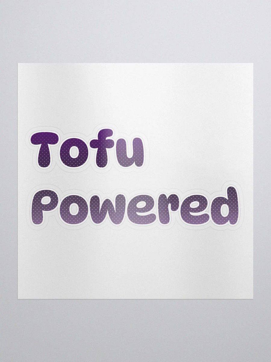 Tofu Powered Sticker product image (1)