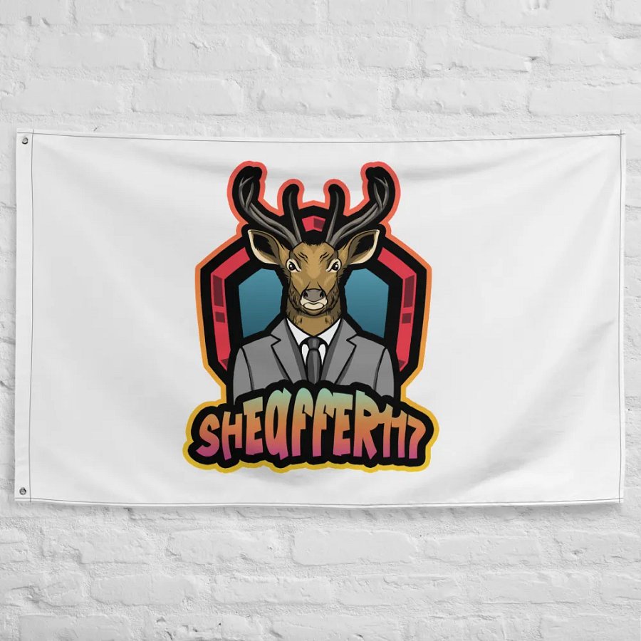 Deer in a Suit All-Over Flag product image (10)