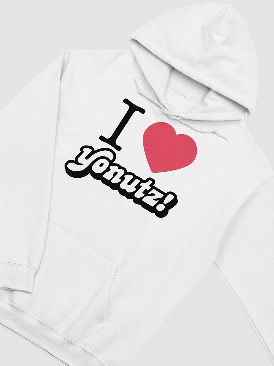 I ❤️ Yonutz White Hoodie. product image (3)