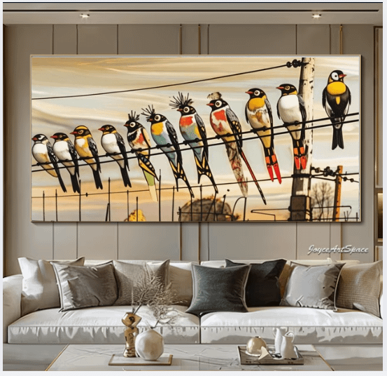 Birds On Wire Wall Art product image (1)
