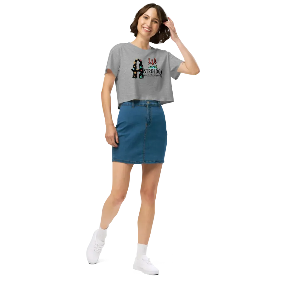 Galactic Gravity Astrology Solar System Zodiac Quantum Physics Cozy crop top! Astrology gift! product image (1)