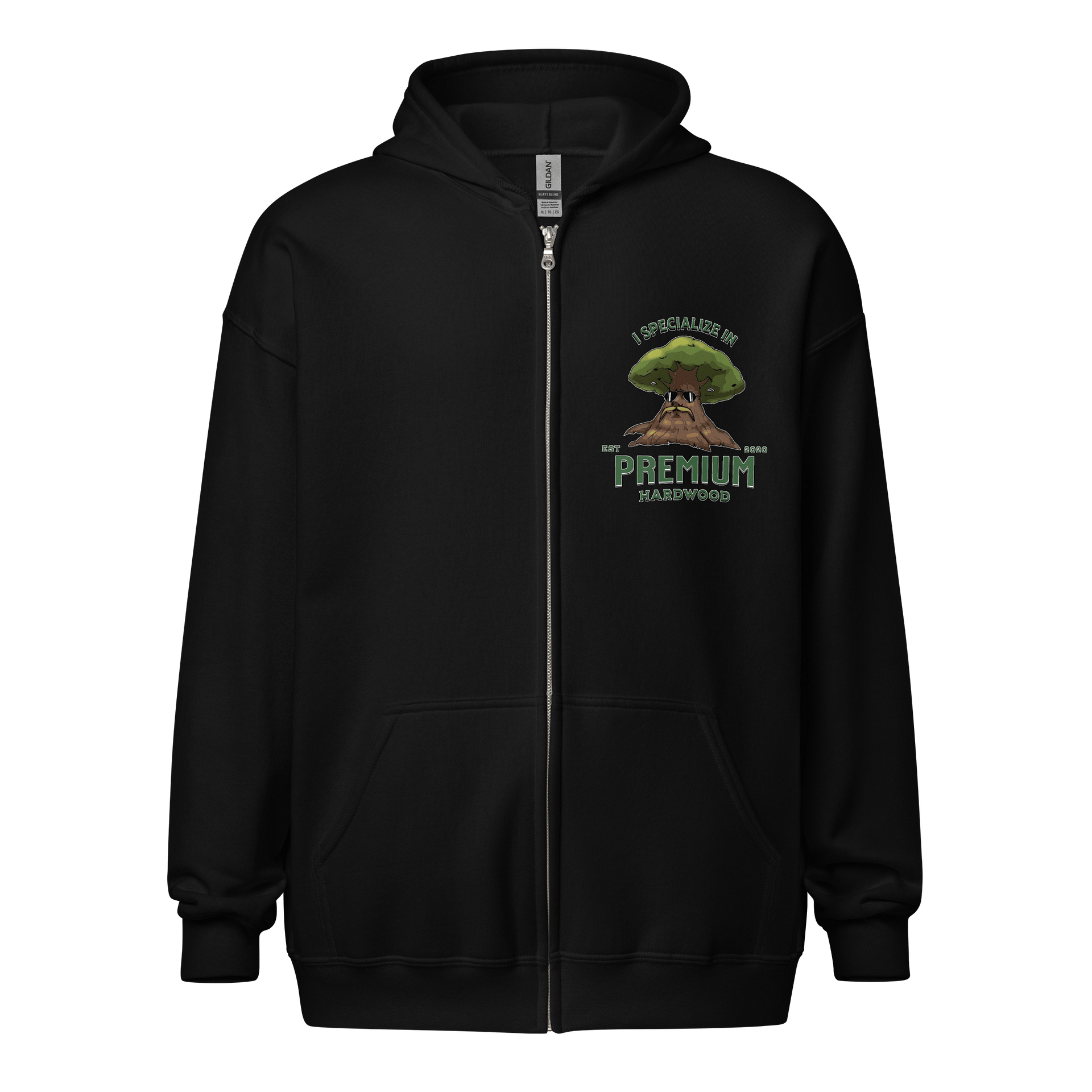 Premium Hardwood Gildan Unisex Heavy Blend Zip Hoodie product image (1)