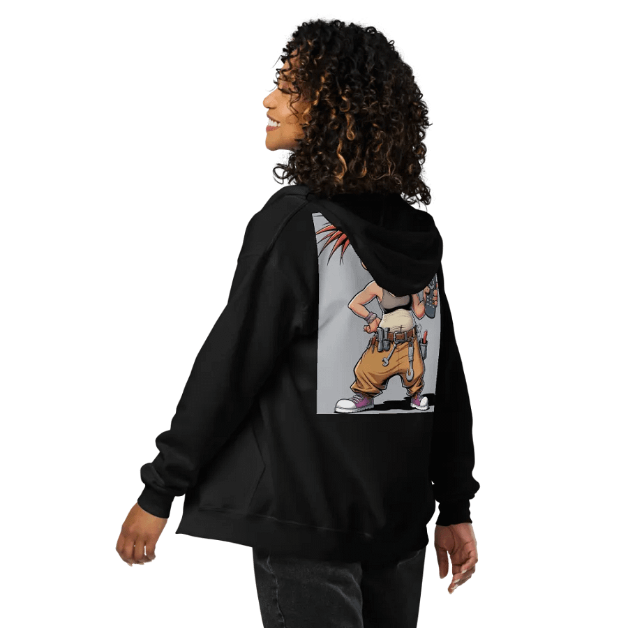 Handyman Cartoon Zip Hoodie product image (8)