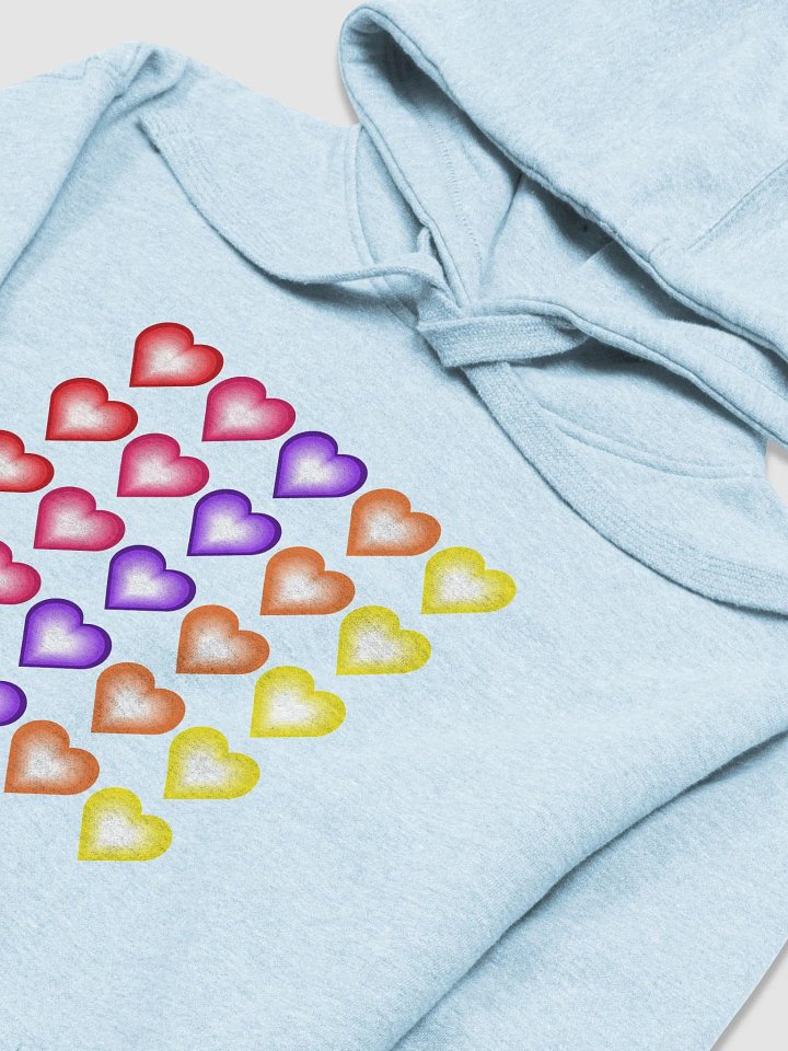 Vibrant Colorful Valentine's Hearts Unisex Premium Hoodie product image (44)