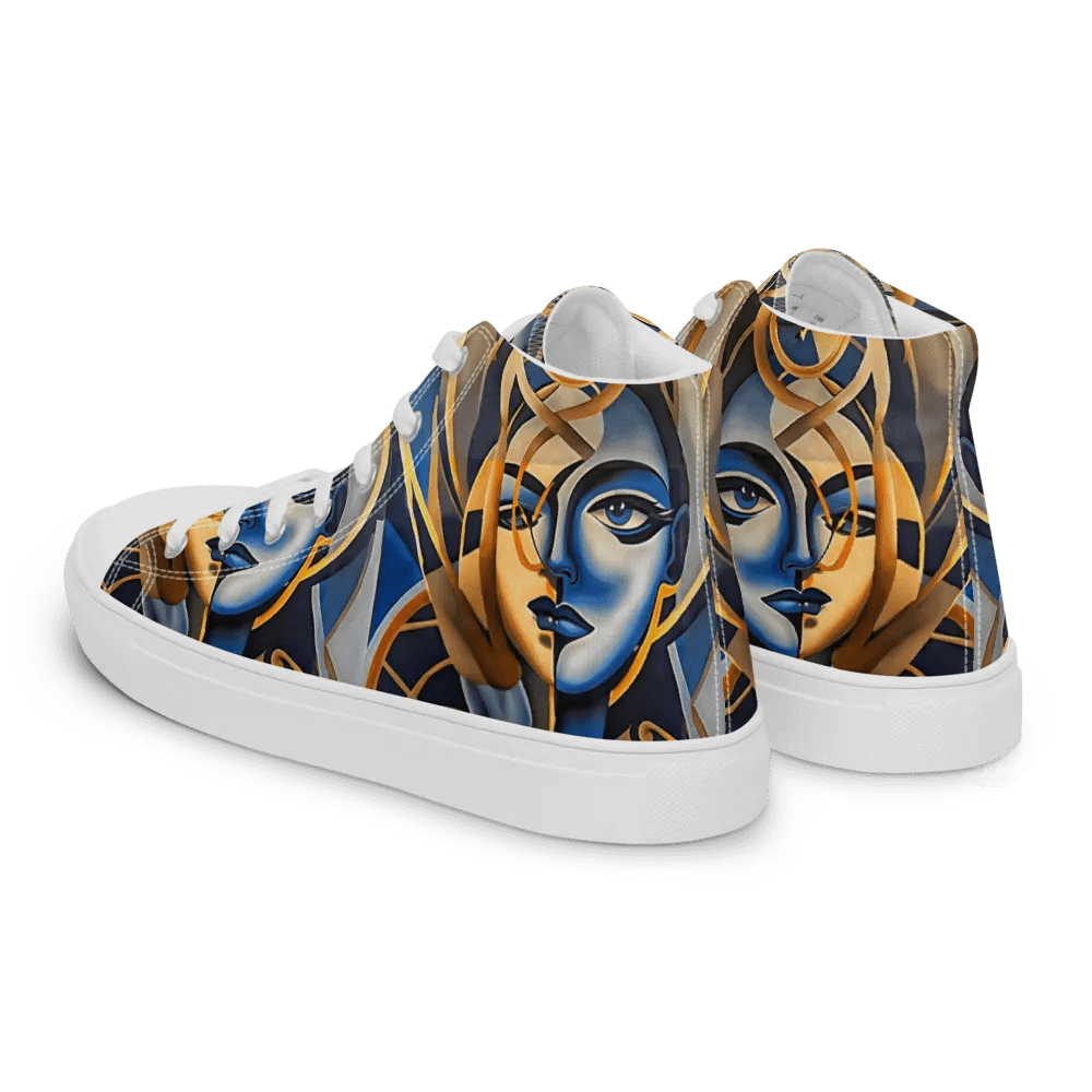 Women's Blue Sneaker Ball Ready High Tops product image (6)