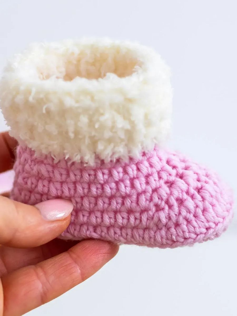 Crochet Pattern: Warm Baby Booties product image (6)