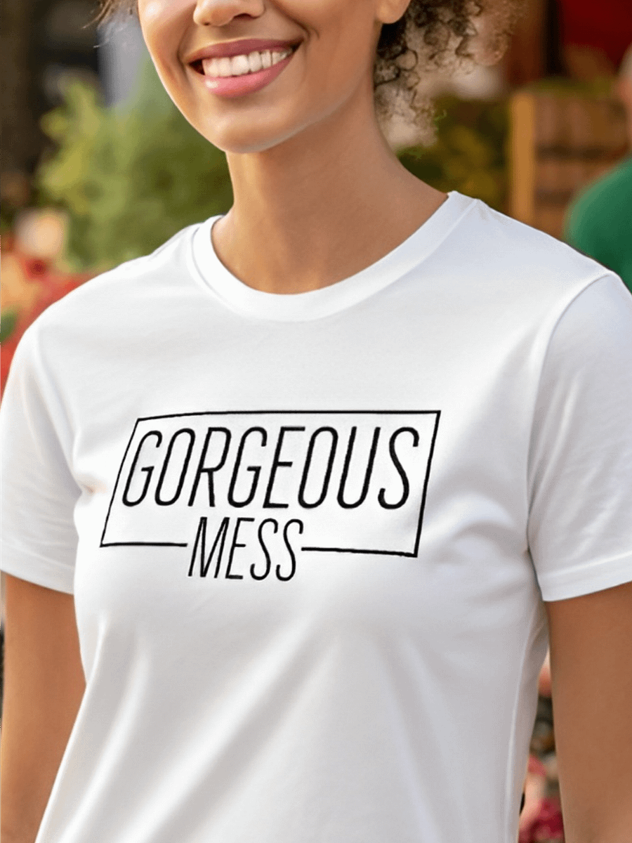 Gorgeous Mess - Women's White T-Shirt product image (1)