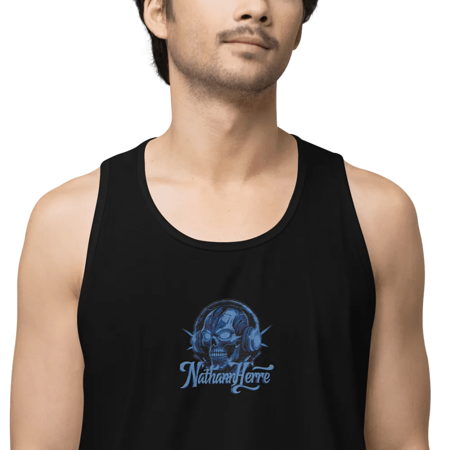 Glowing Skull Soundwaves Tank Top product image (1)